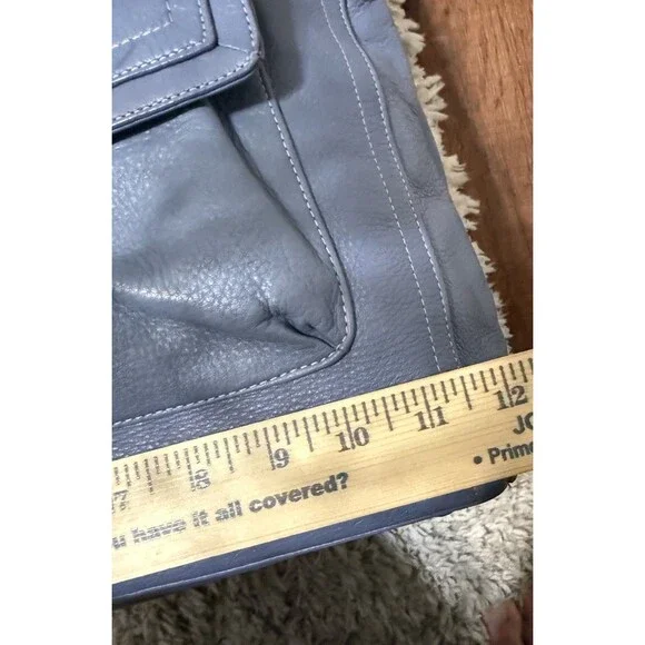 Vintage Blue Coach Penelope Shoulder Bag Purse Leather Bag Charm  *READ* - Picture 16 of 16